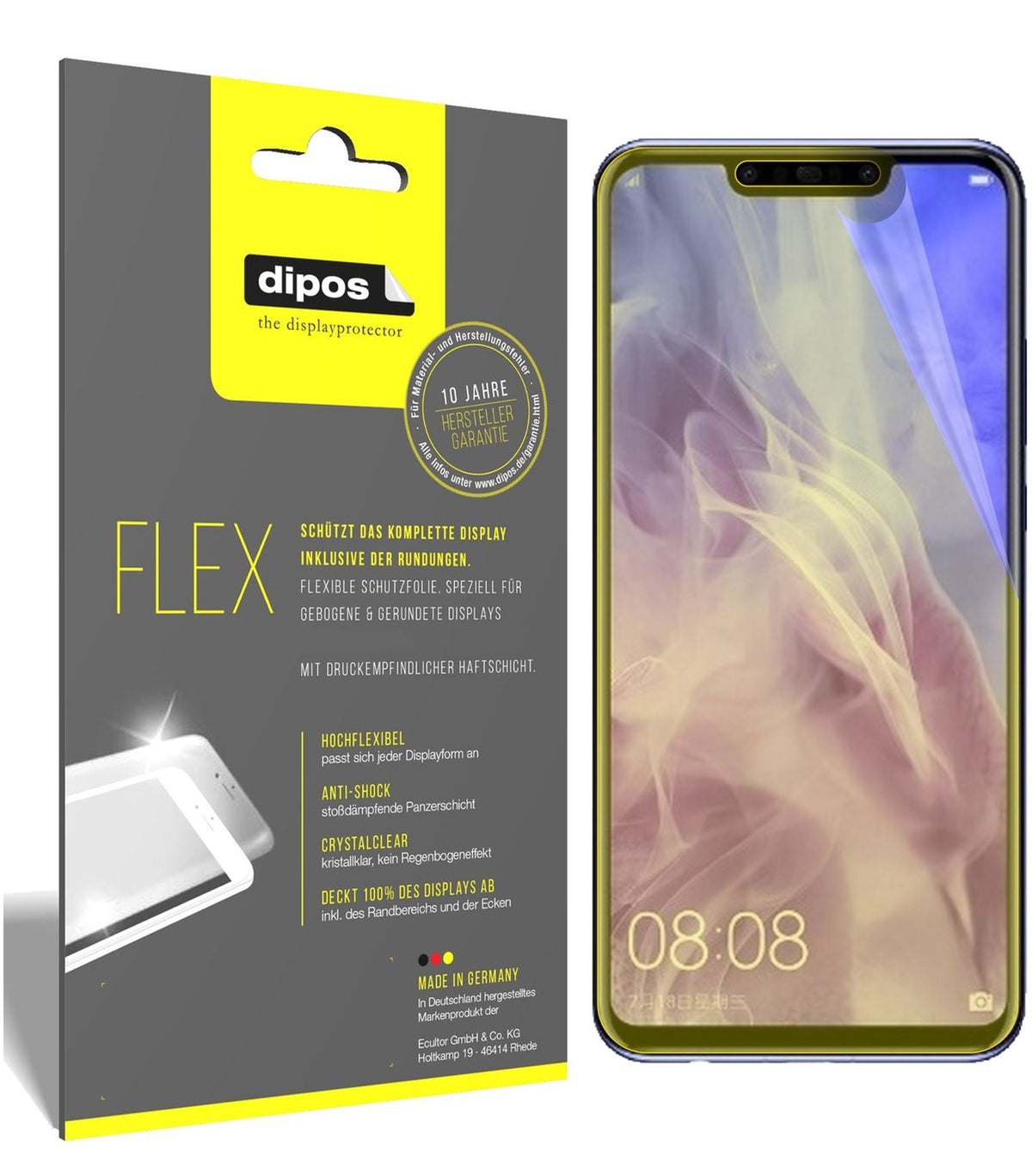 2x 3D Full Cover Schutzfolie für Huawei Nova 3