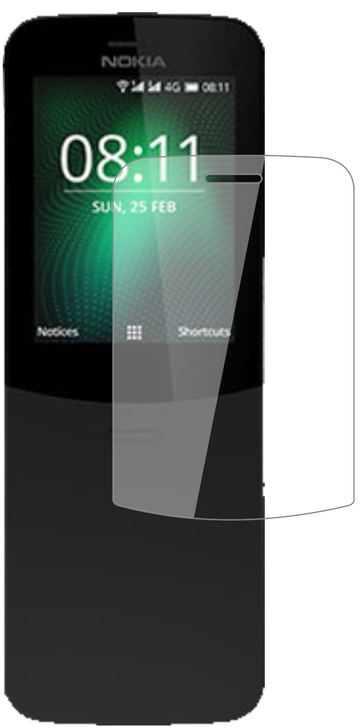 Klare Displayschutzfolie von dipos passend für Nokia 8810, 9H kratzfest und blasenfrei montiert
