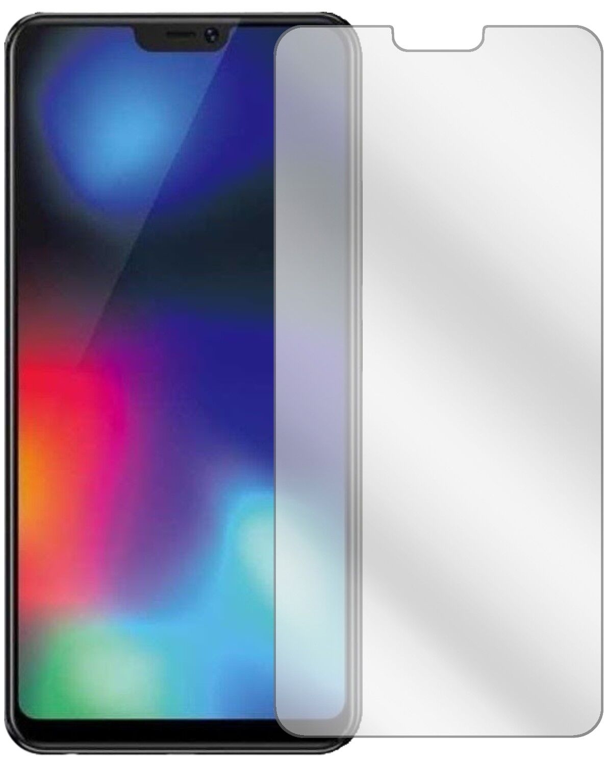 Klare Displayschutzfolie von dipos passend für Vivo Z1i, präziser Zuschnitt und blasenfrei montiert