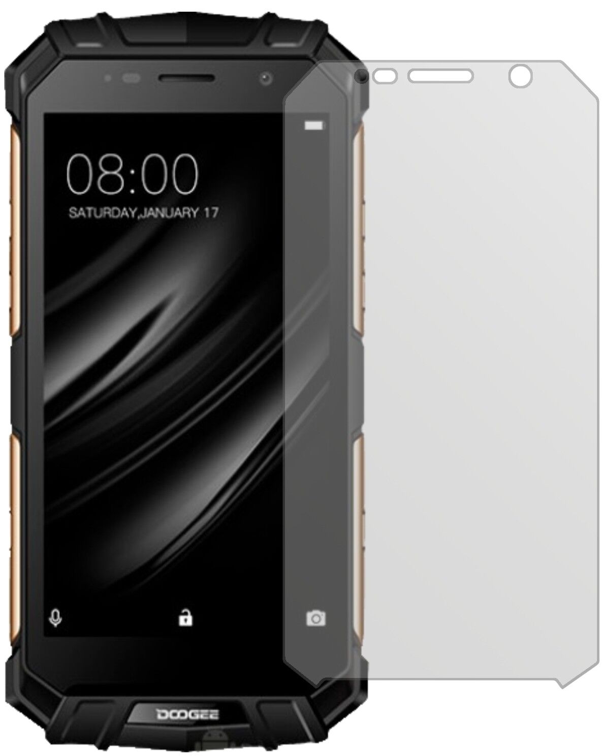 Matte Displayschutzfolie von dipos passend für Aermoo M1, präziser Zuschnitt und blasenfrei montiert