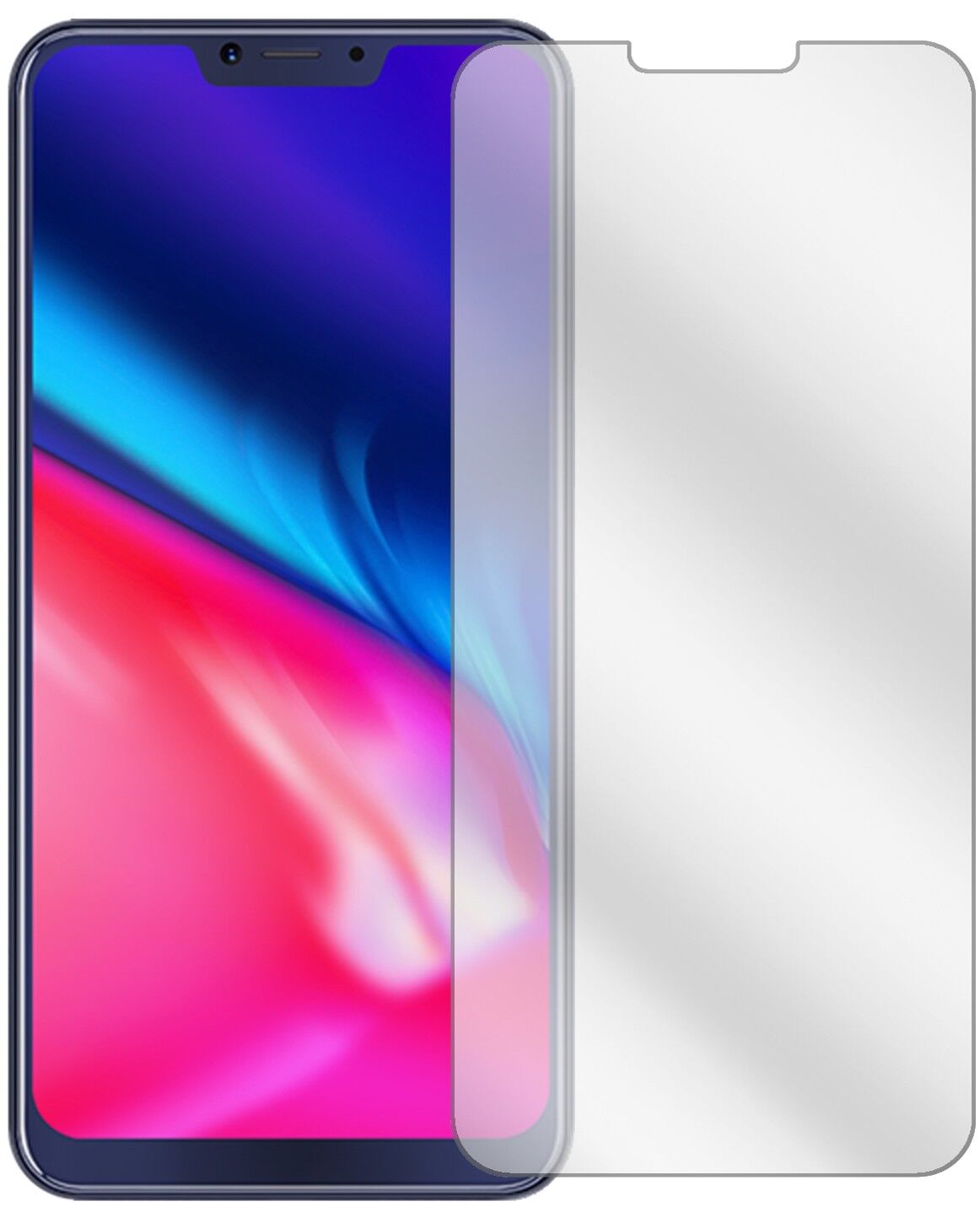 Klare Displayschutzfolie von dipos passend für Cubot P20, präziser Zuschnitt und blasenfrei montiert