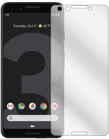 Klare Displayschutzfolie von dipos passend für Google Pixel 3, präziser Zuschnitt und blasenfrei montiert