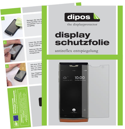 DoogeeT3 mit aufgebrachter dipos Displayschutzfolie, die lästige Fingerabdrücke minimiert