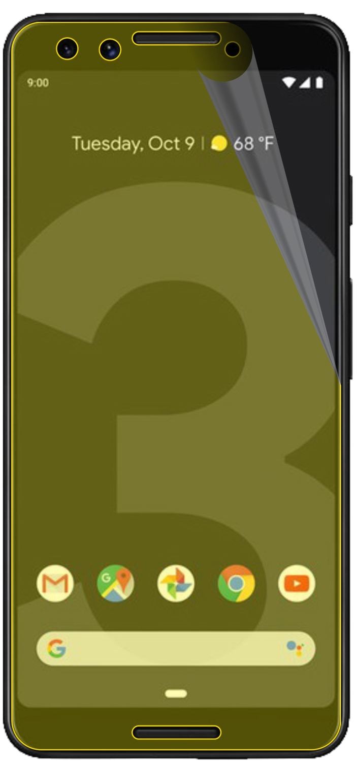 2x 3D Full Cover Schutzfolie für Google Pixel 3