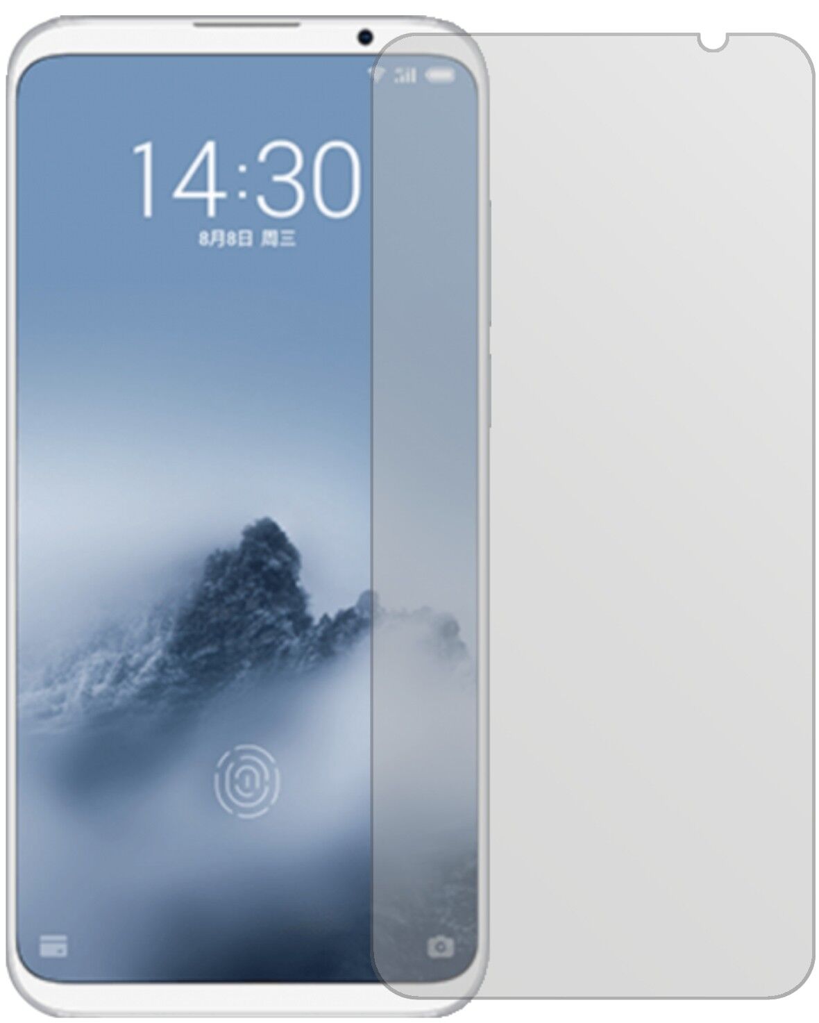 Matte Displayschutzfolie von dipos passend für Meizu 16 Plus, präziser Zuschnitt und blasenfrei montiert