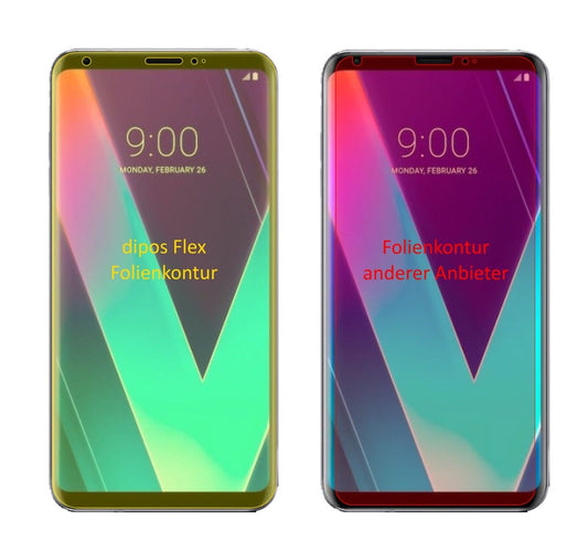 2x 3D Full Cover Schutzfolie für LG V30S+ ThinQ