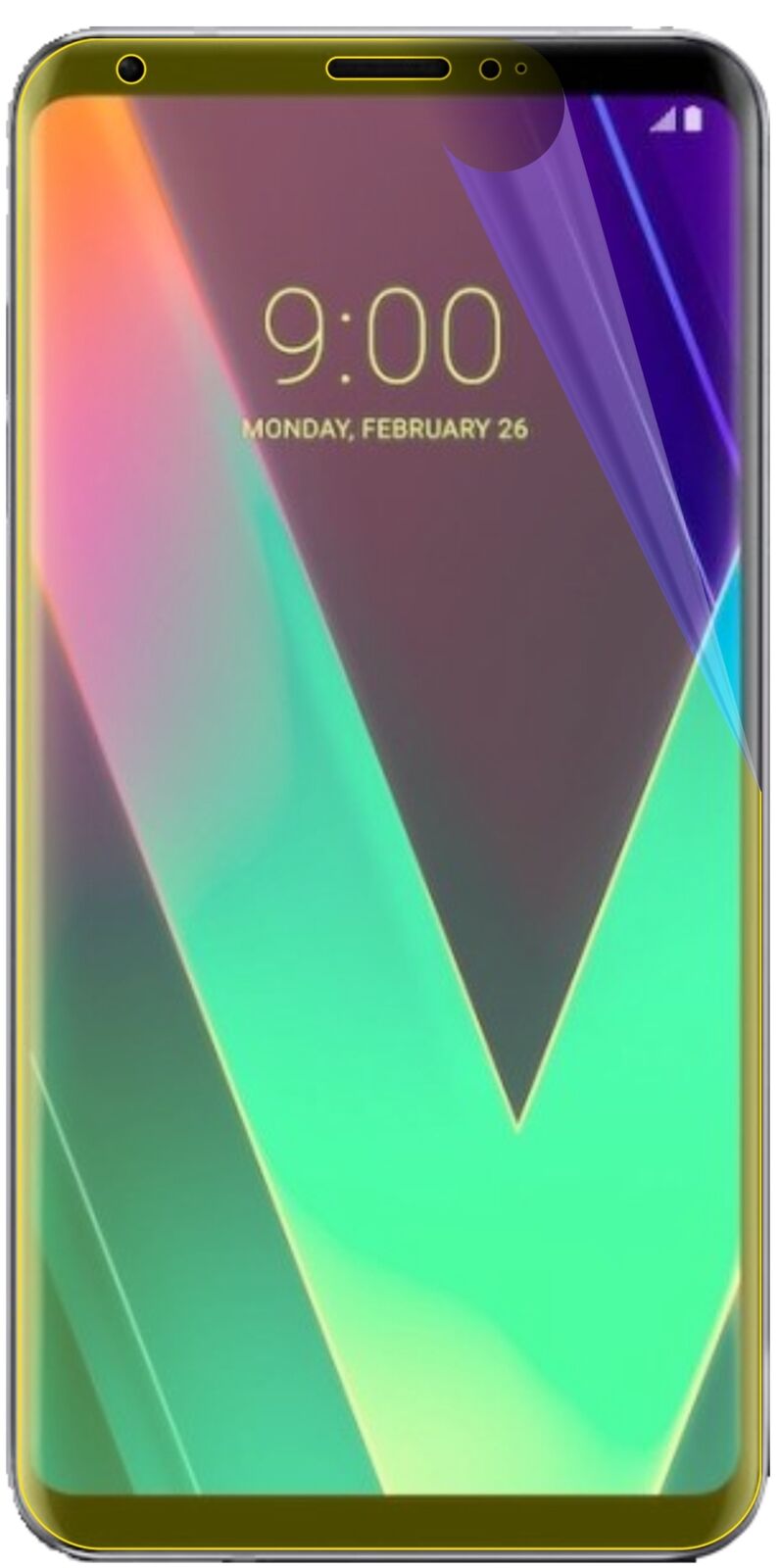 2x 3D Full Cover Schutzfolie für LG V30S+ ThinQ