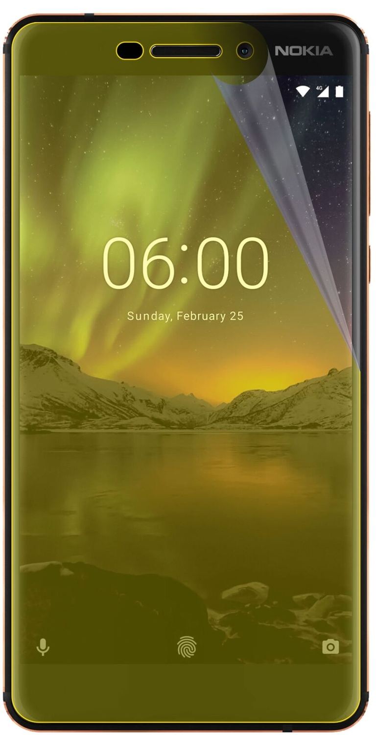 2x 3D Full Cover Schutzfolie für Nokia 6.1 2018