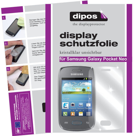 2x Schutzfolie klar für Galaxy Pocket Neo Samsung Display-Schutzfolie