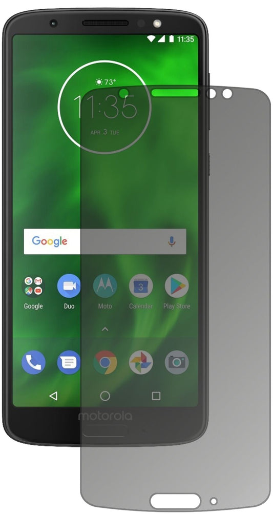 Blickschutzfolie von dipos passend für Lenovo Moto G6 Plus, präziser Zuschnitt und blasenfrei montiert