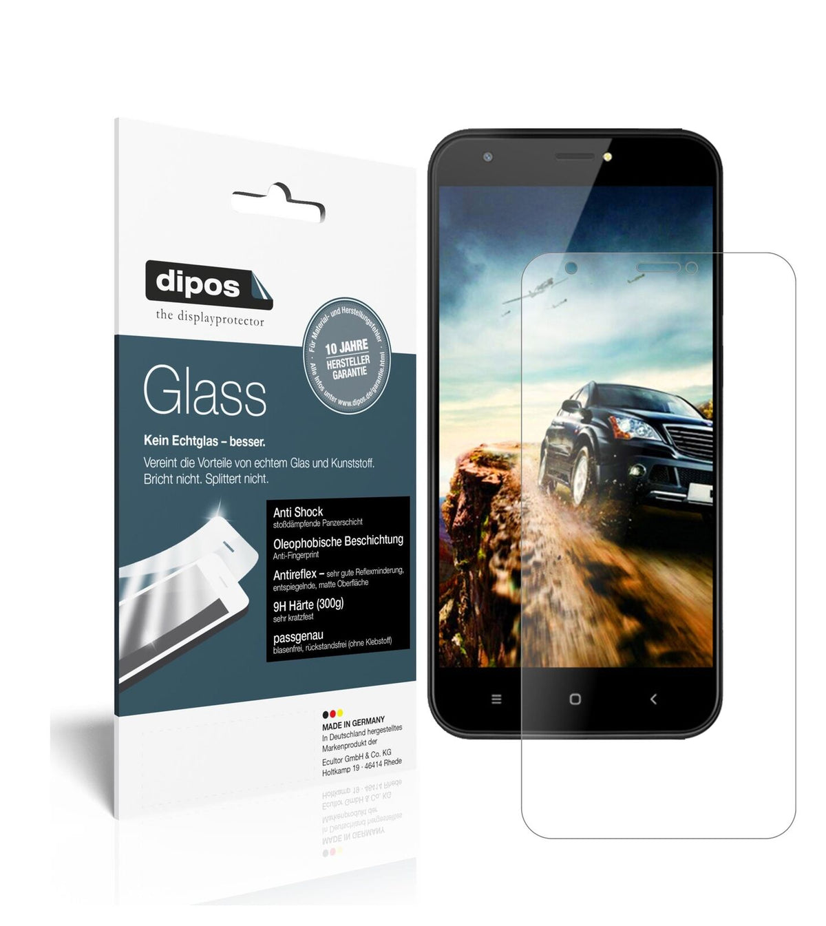 1x 9H Schutzfolie matt für Ulefone S7 Pro Panzerfolie
