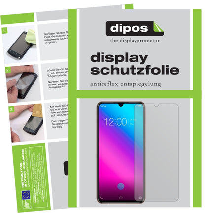 VivoV11 mit aufgebrachter dipos Displayschutzfolie, die lästige Fingerabdrücke minimiert