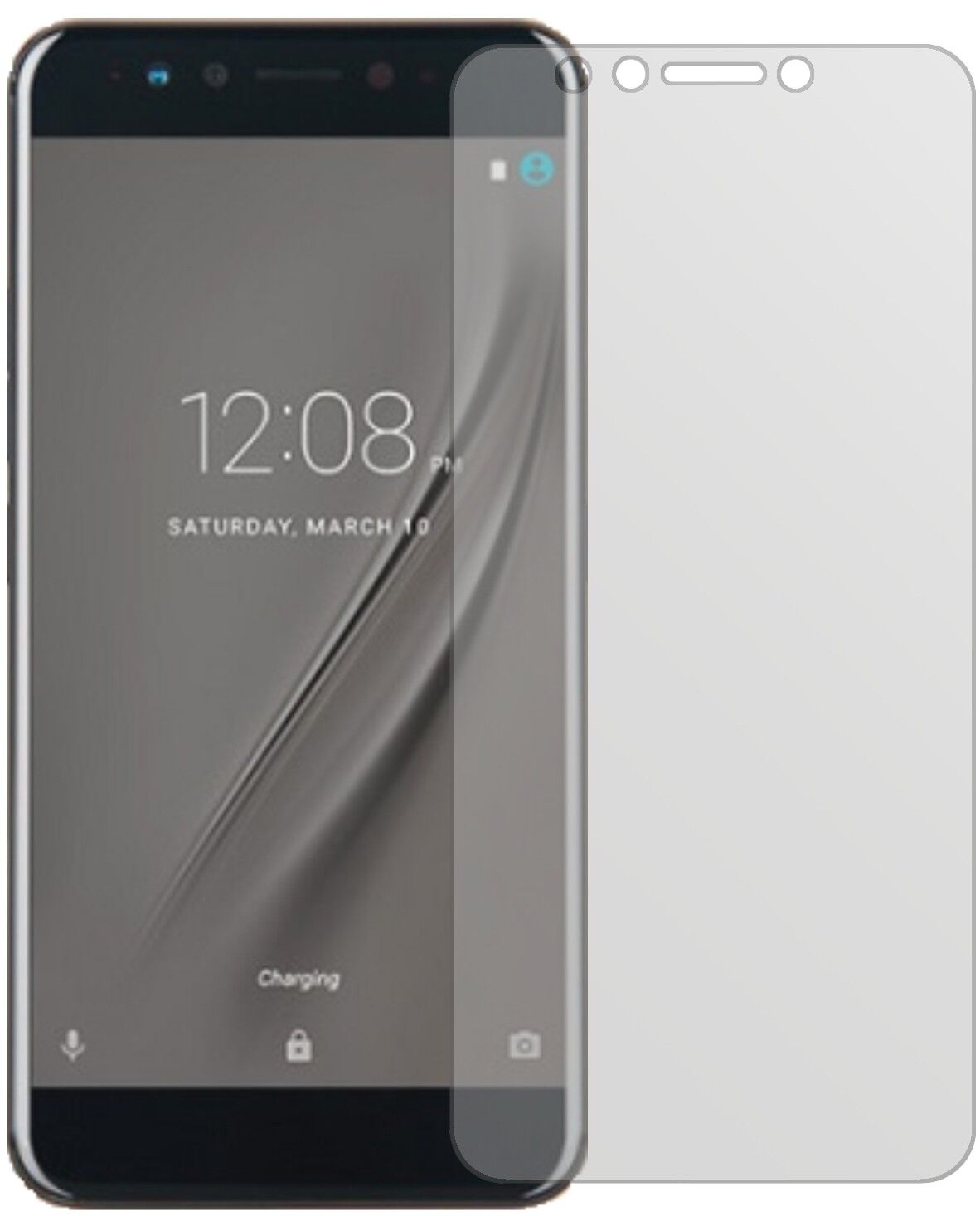 Matte Displayschutzfolie von dipos passend für Gome K1, präziser Zuschnitt und blasenfrei montiert