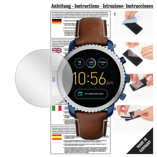 6x Schutzfolie klar für Fossil Q Explorist Display-Schutzfolie