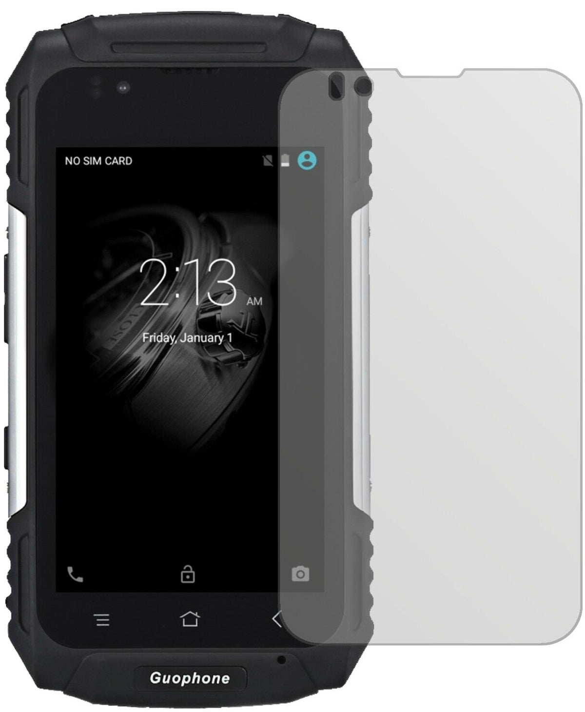 Matte Displayschutzfolie von dipos passend für Guophone V88, präziser Zuschnitt und blasenfrei montiert
