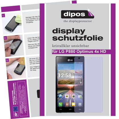 2x Schutzfolie klar für P880 Optimus HD LG Display-Schutzfolie