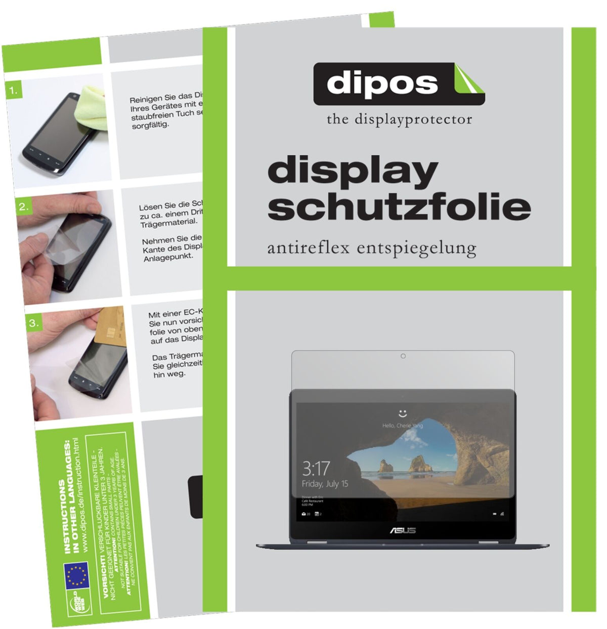 1x Schutzfolie matt für Asus NovaGo Display-Schutzfolie