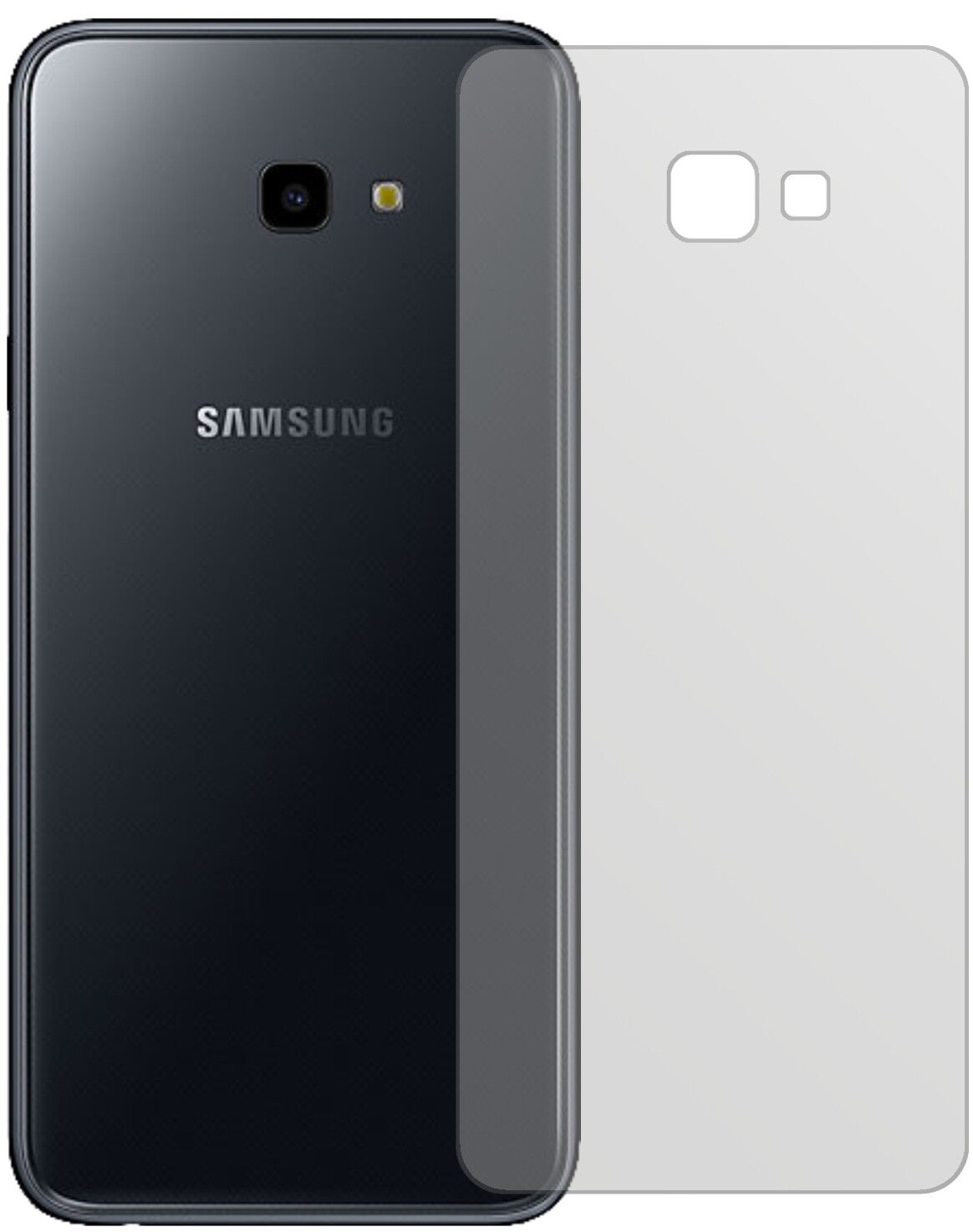Matte Displayschutzfolie von dipos passend für Samsung Galaxy J4 Plus (2018) Rückseite, präziser Zuschnitt und blasenfrei montiert