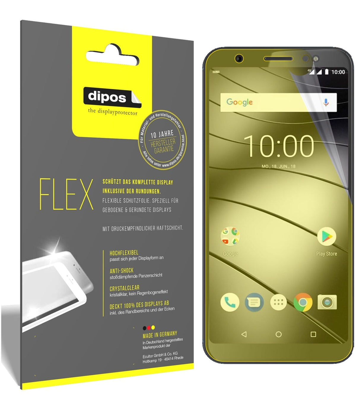 2x 3D Full Cover Schutzfolie für Gigaset GS185