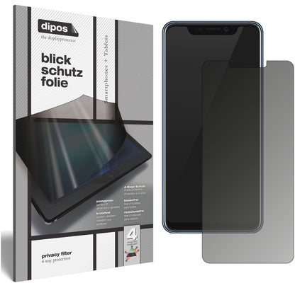 Blickschutzfolie für ZTE Axon 9 Pro matt Schutzfolie Privacy