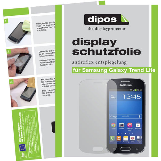 2x Schutzfolie matt für Galaxy Trend Lite Samsung Display-Schutzfolie