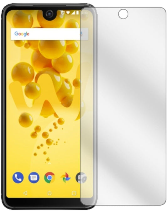 Klare Displayschutzfolie von dipos passend für Wiko View 2, präziser Zuschnitt und blasenfrei montiert