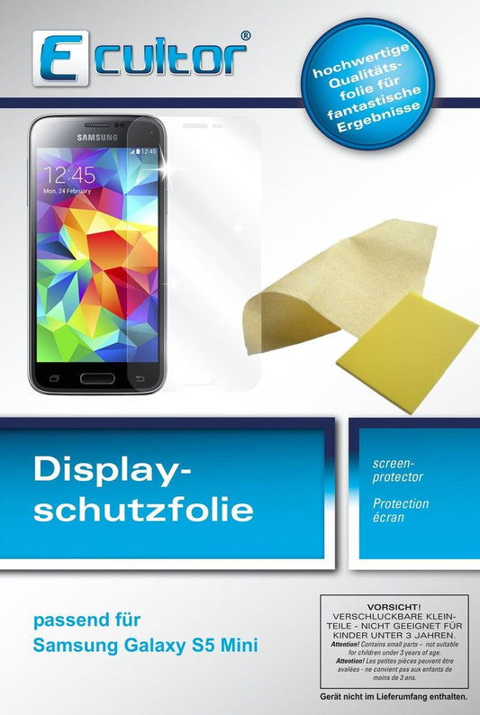 6x Schutzfolie klar für Galaxy S5 mini Samsung Display-Schutzfolie