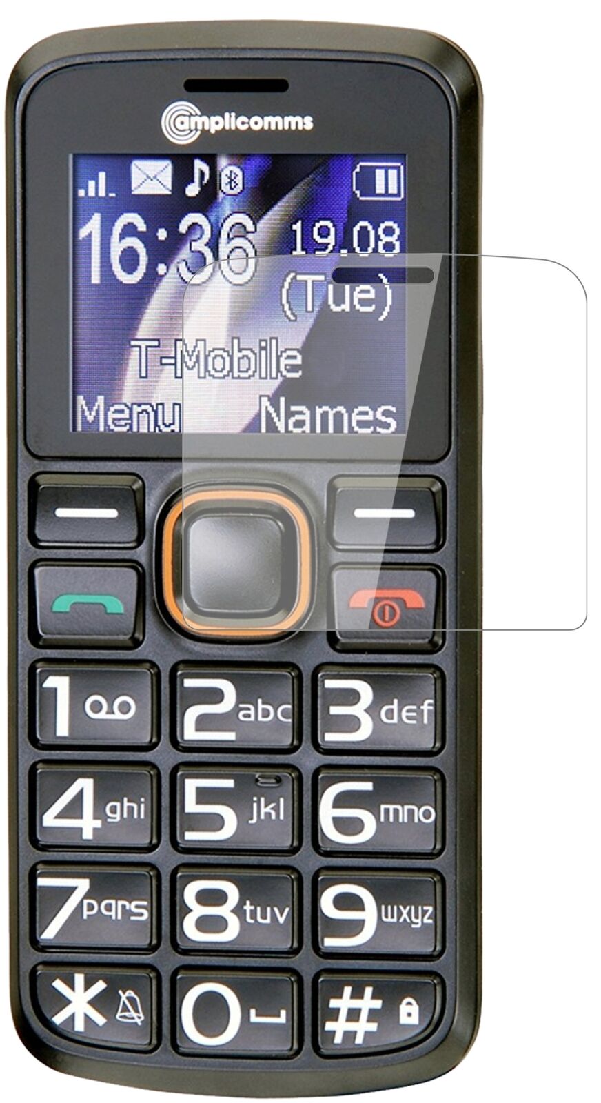 1x 9H Schutzfolie für Amplicomms PowerTel M6300 Panzerfolie