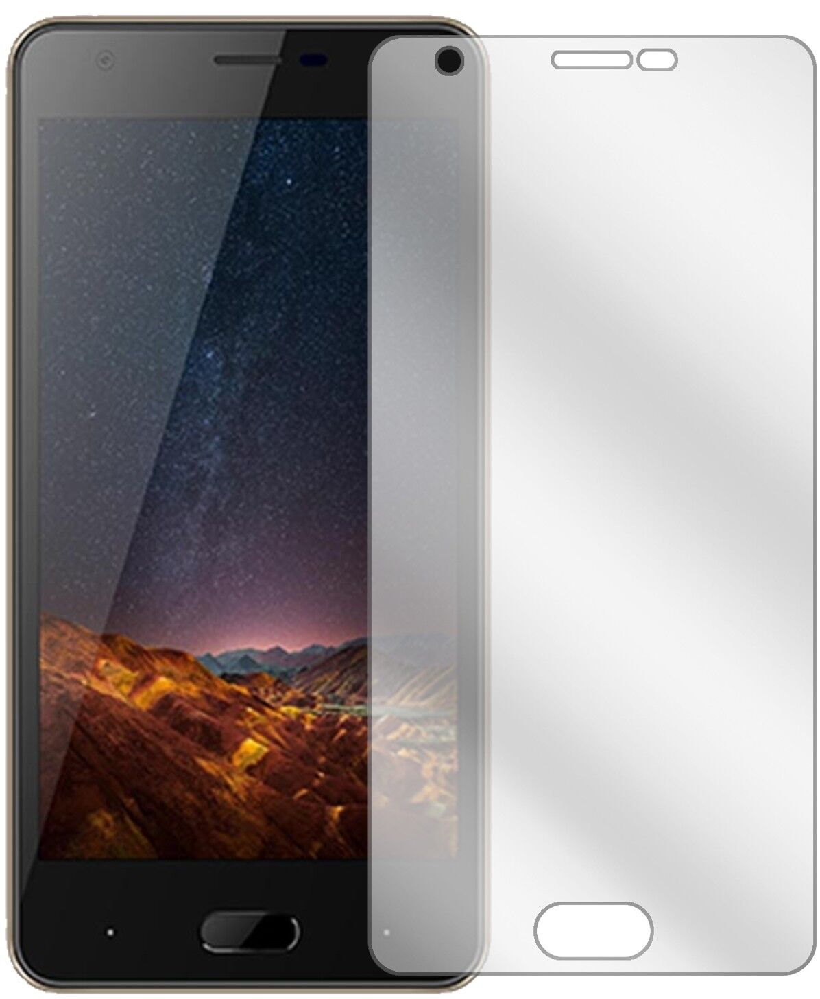 Klare Displayschutzfolie von dipos passend für Doogee X20, präziser Zuschnitt und blasenfrei montiert