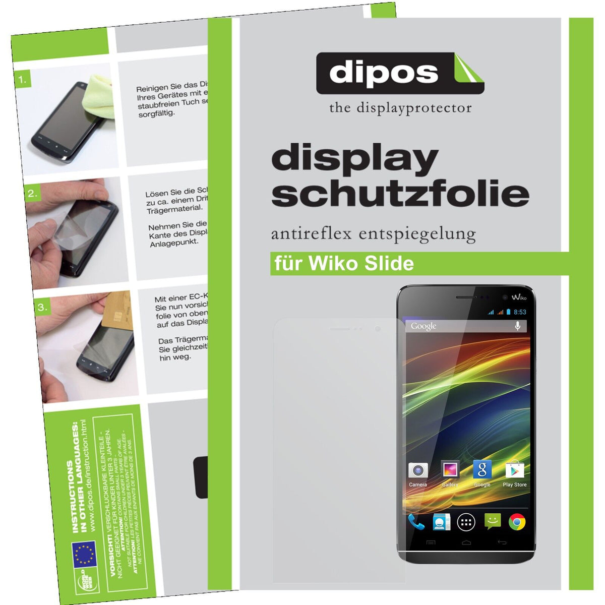 2x Schutzfolie matt für Slide Wiko Display-Schutzfolie