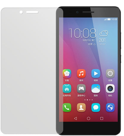 Honor 5XHuawei mit aufgebrachter dipos Displayschutzfolie, die lästige Fingerabdrücke minimiert