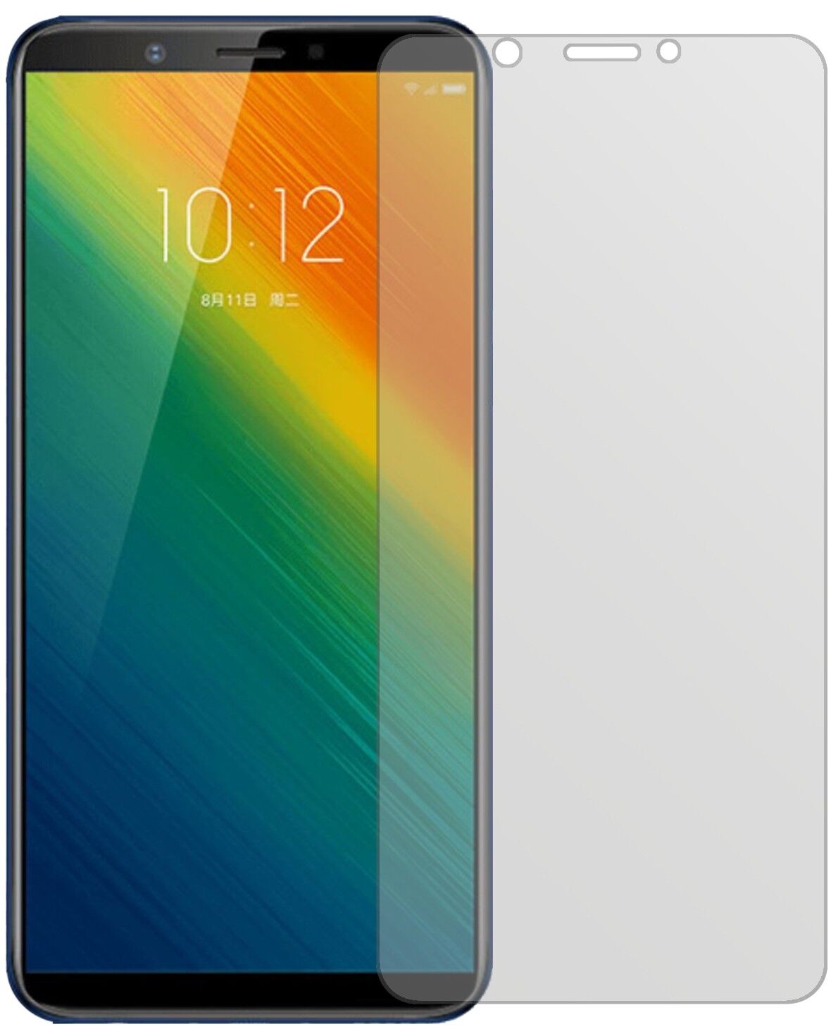 Matte Displayschutzfolie von dipos passend für Lenovo K5 Note 2018, präziser Zuschnitt und blasenfrei montiert