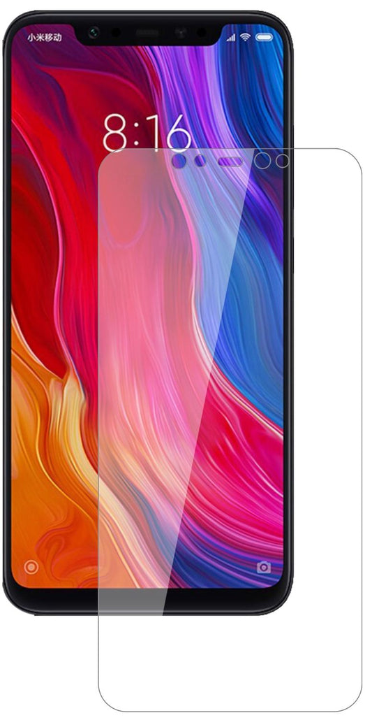Klare Displayschutzfolie von dipos passend für Xiaomi Mi 8, 9H kratzfest und blasenfrei montiert