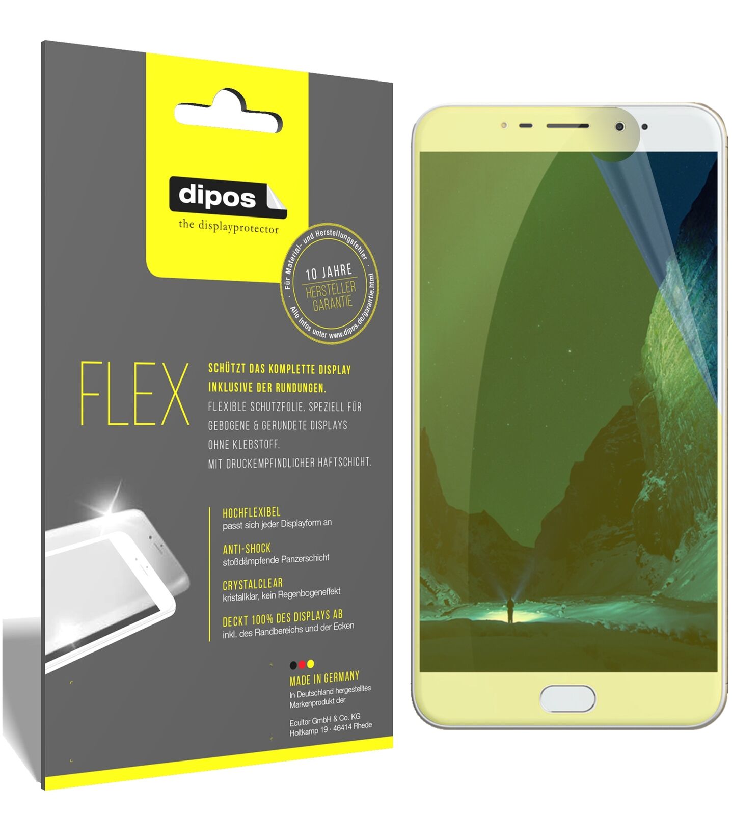 2x 3D Full Cover Schutzfolie für Uhans Max 2