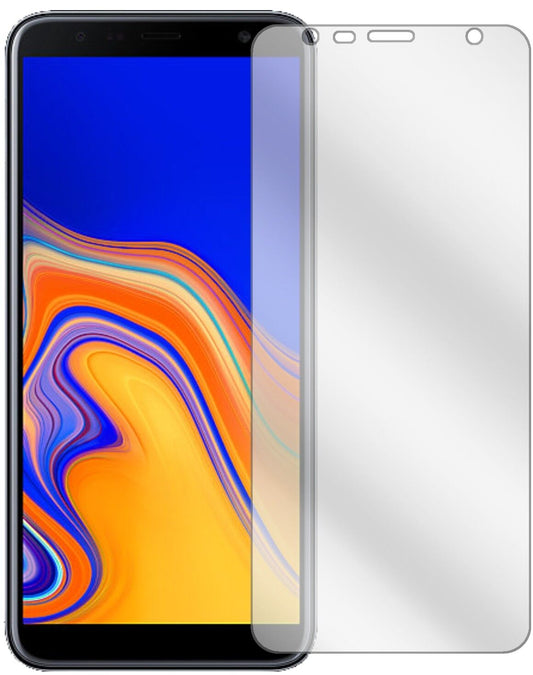 Klare Displayschutzfolie von dipos passend für Samsung Galaxy J6 Plus (2018), präziser Zuschnitt und blasenfrei montiert