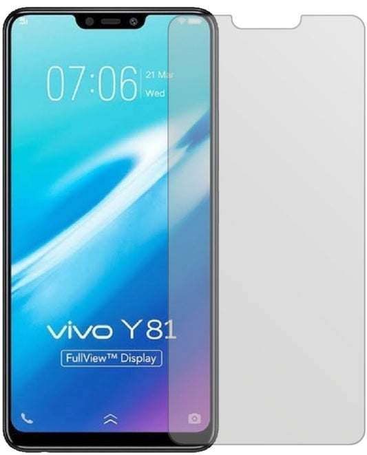 Matte Displayschutzfolie von dipos passend für Vivo Y81, präziser Zuschnitt und blasenfrei montiert