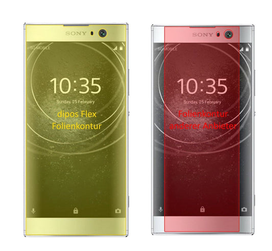 2x 3D Full Cover Schutzfolie für Sony Xperia XA2