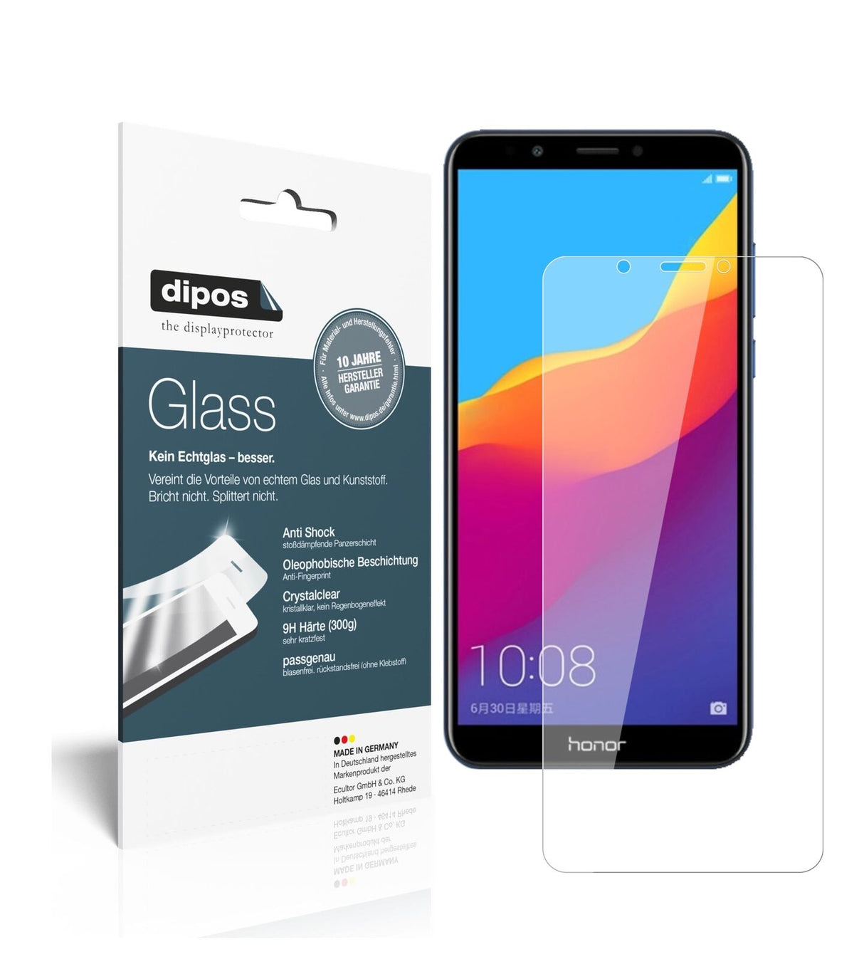 1x 9H Schutzfolie für Huawei Honor 7C Panzerfolie