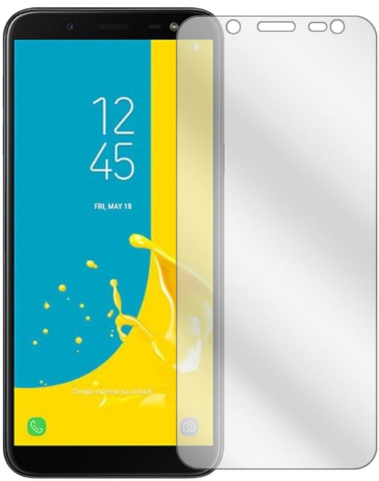 Klare Displayschutzfolie von dipos passend für Samsung Galaxy J6 (2018), präziser Zuschnitt und blasenfrei montiert