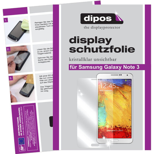 2x Schutzfolie klar für Galaxy Note 3 Samsung Display-Schutzfolie