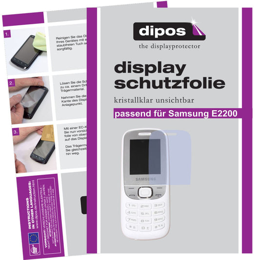 2x Schutzfolie klar für E2200 Samsung Display-Schutzfolie