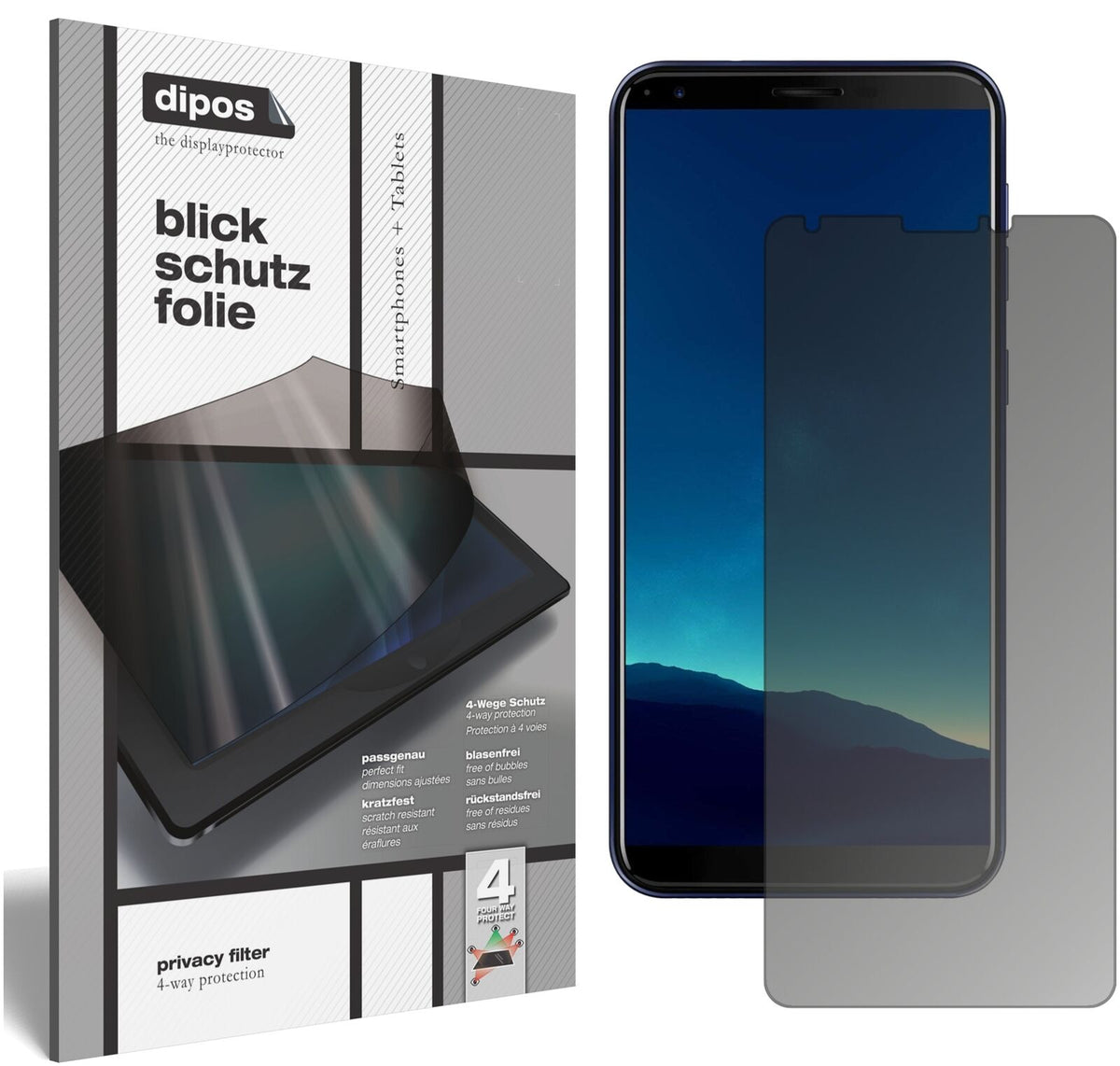 Blickschutzfolie für Cubot R11 matt Schutzfolie Privacy