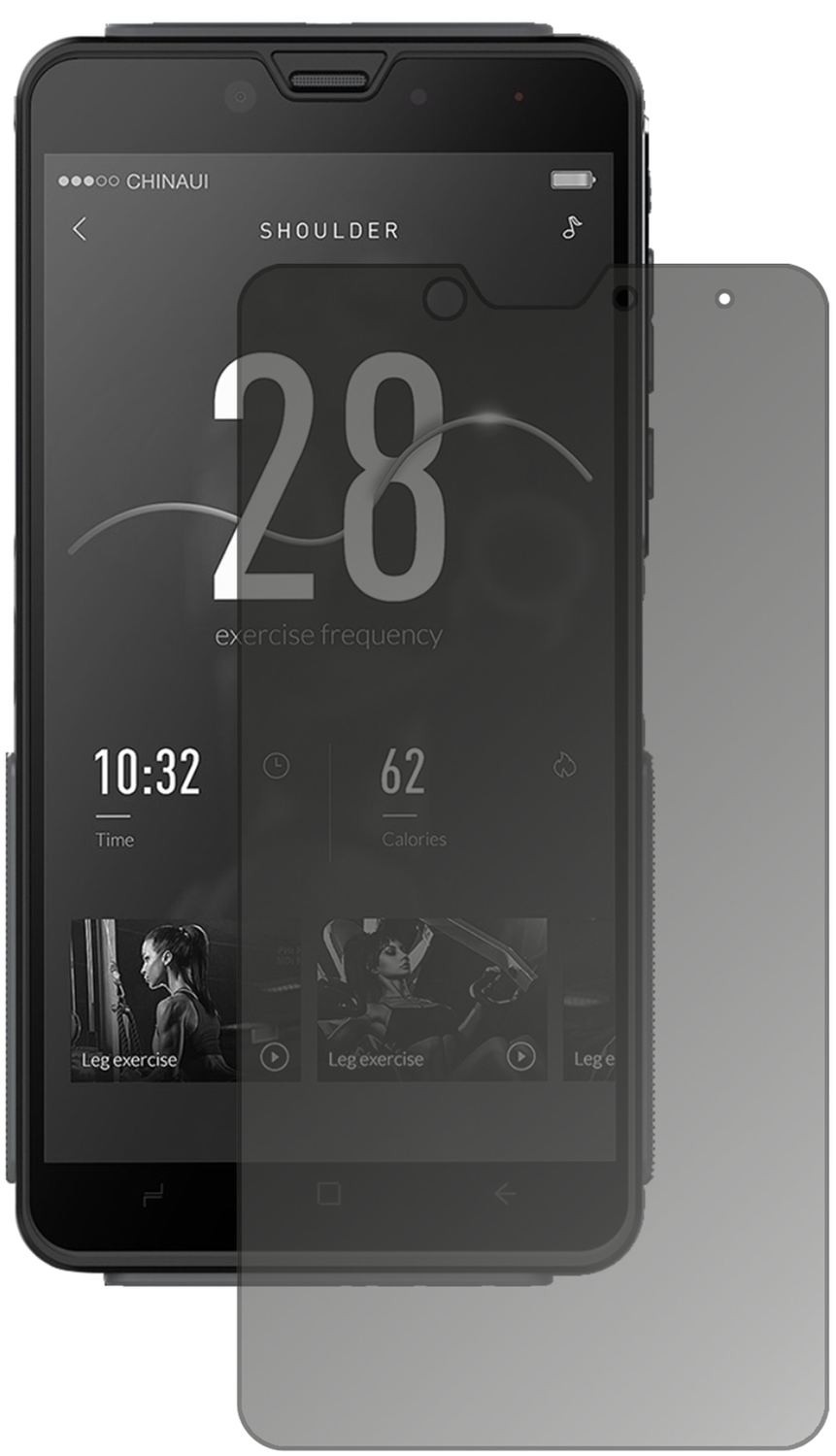 Blickschutzfolie für Elephone Fighter matt Schutzfolie Privacy