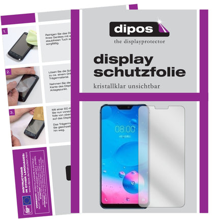 HisenseH20 mit aufgebrachter dipos Displayschutzfolie, glasklare Darstellung ohne Einschränkungen
