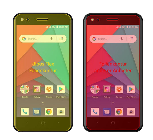 2x 3D Full Cover Schutzfolie für Micromax Bharat Go
