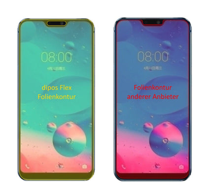 2x 3D Full Cover Schutzfolie für Hisense H20