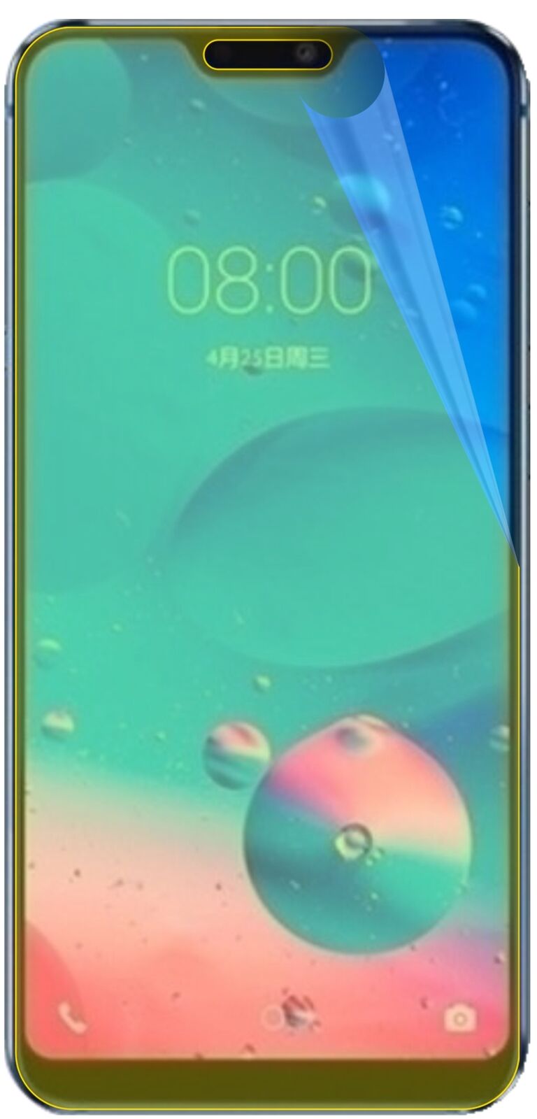 2x 3D Full Cover Schutzfolie für Hisense H20