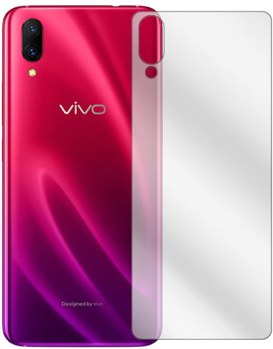 Klare Displayschutzfolie von dipos passend für Vivo X23 Rückseite, präziser Zuschnitt und blasenfrei montiert