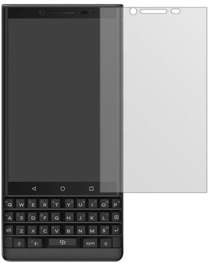 Matte Displayschutzfolie von dipos passend für Blackberry Key 2, präziser Zuschnitt und blasenfrei montiert