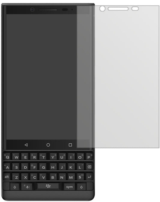 Matte Displayschutzfolie von dipos passend für Blackberry Key 2, präziser Zuschnitt und blasenfrei montiert